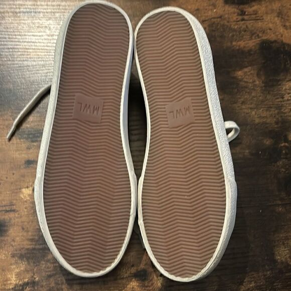 Sidewalk Low-Top Sneakers in Painted Leopard Colorblock Calf Hair Size 7 - Picture 9 of 9